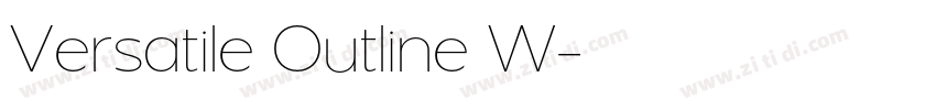 Versatile Outline W字体转换